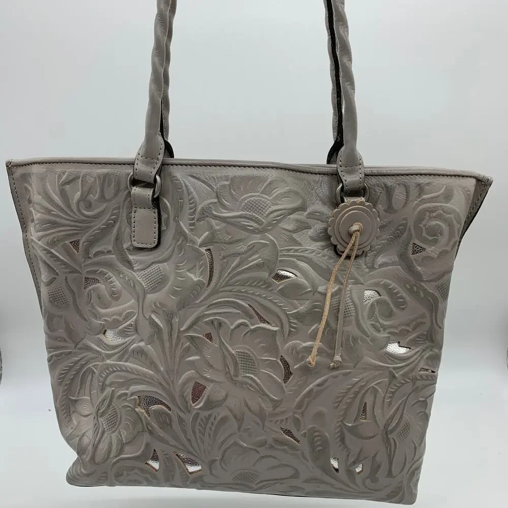 Patricia Nash Leather Handbags Cutout Adeline Tote